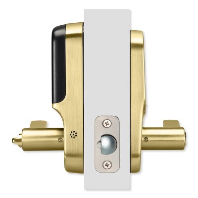 Yale Z-Wave Plus Assure Touchscreen Keypad Lever Lock, Gen5, Polished Brass